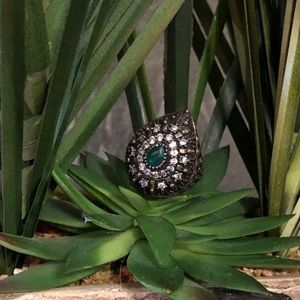 Antique style Ring sultana sterling silver 925